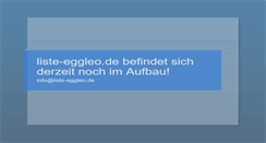 Desktop Screenshot of liste-eggleo.de